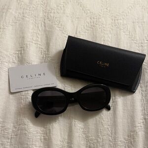Celine Logo CL40194U Triomphe Oval Sunglasses